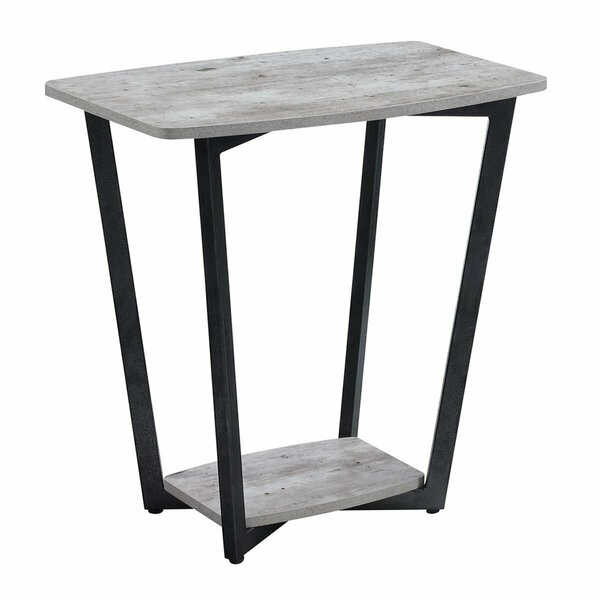 Fixturesfirst End Table, Faux Birch - 23.75 x 14 x 23.75 in. FI205394